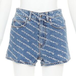 Alexander Wang Bite Rhinestone Shorts